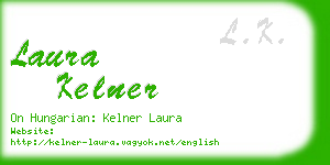 laura kelner business card